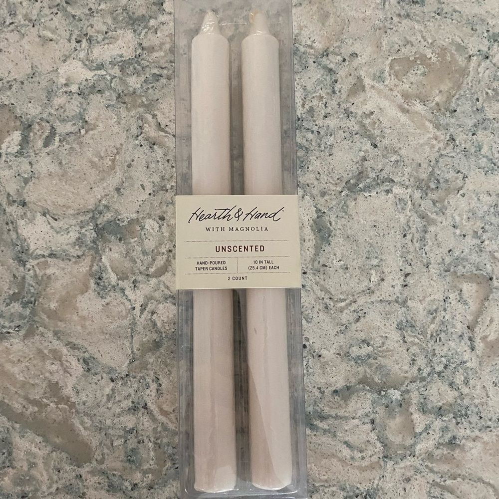 Hearth & Hand 10” Hand Poured Taper Candles